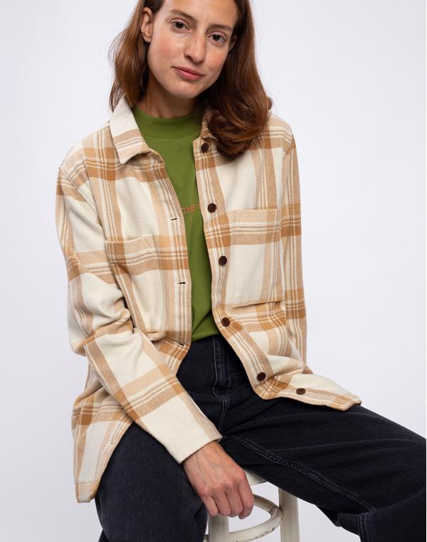 Fjällräven Singi Flannel Overshirt W 113-196 Chalk White-Dune Beige M