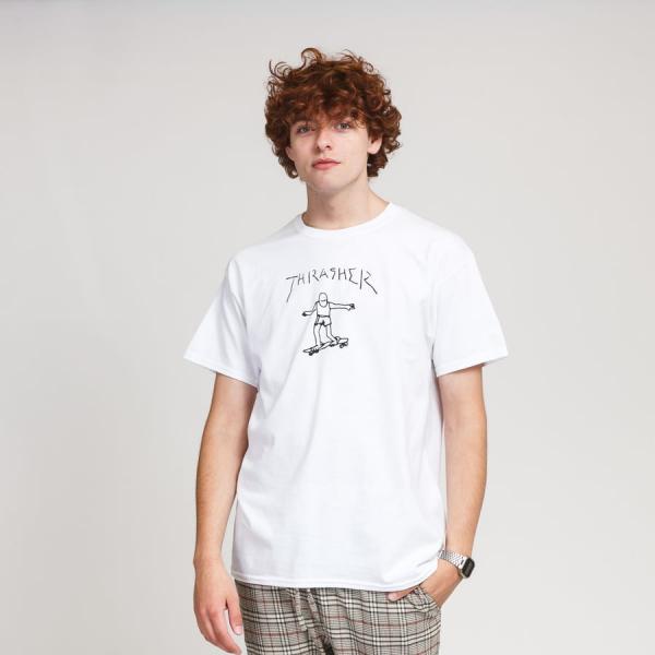 Tričko Thrasher Gonz Tee White XL
