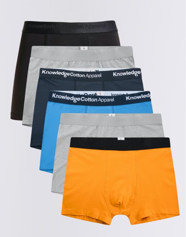 Knowledge Cotton 6-Pack Underwear 1413 Tinsel M