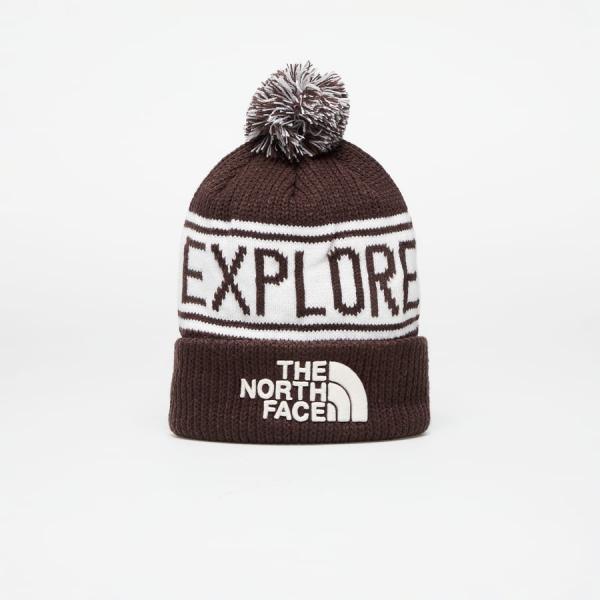 Kulich The North Face Retro TNF Pom Beanie Coal Brown/ Gdnw