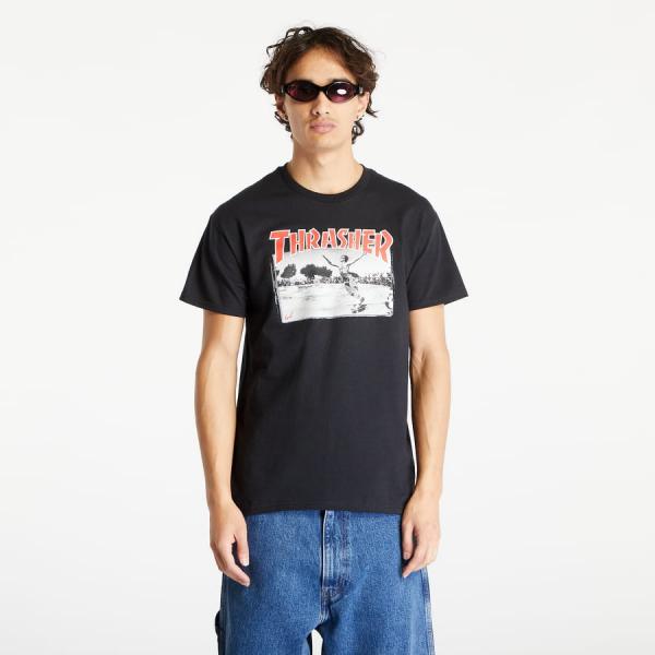 Tričko Thrasher Jake Dish T-Shirt Black S