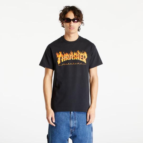 Tričko Thrasher Inferno T-shirt Black M