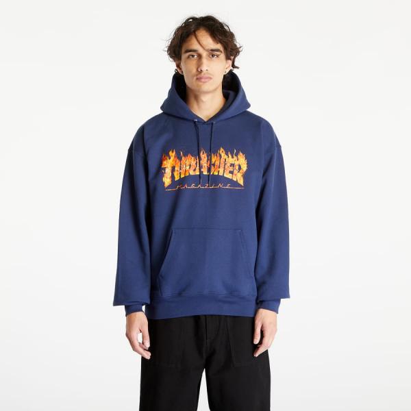 Mikina Thrasher Inferno Hood Navy Blue M