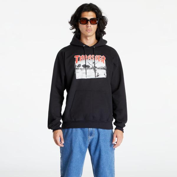 Mikina Thrasher Jake Dish Hood Black S