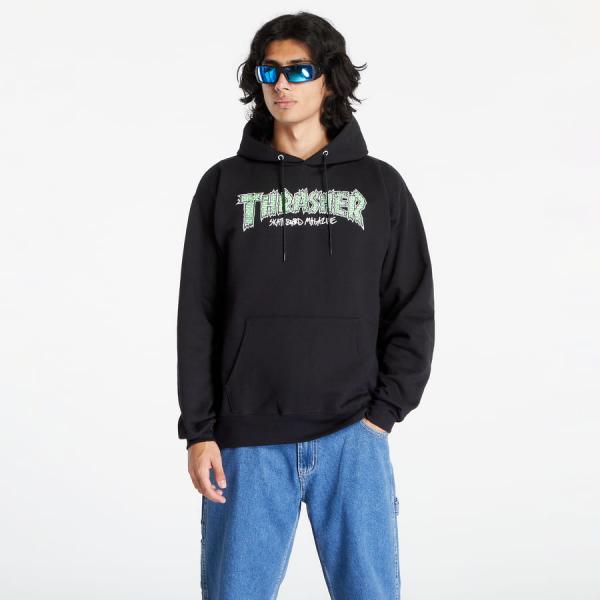 Mikina Thrasher Brick Hood Black M