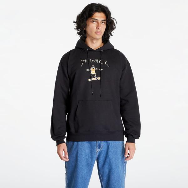 Mikina Thrasher Gonz Logo Hood Black/ Brown M