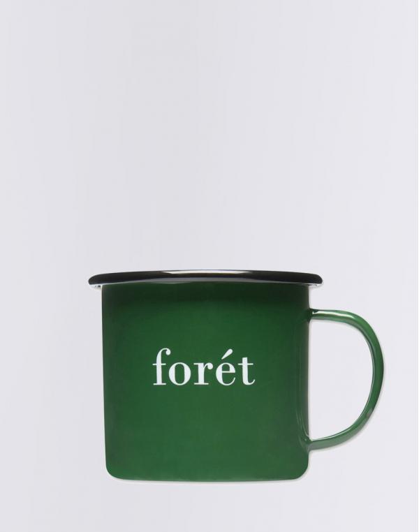 Forét Bean Enamel Mug DARK GREEN