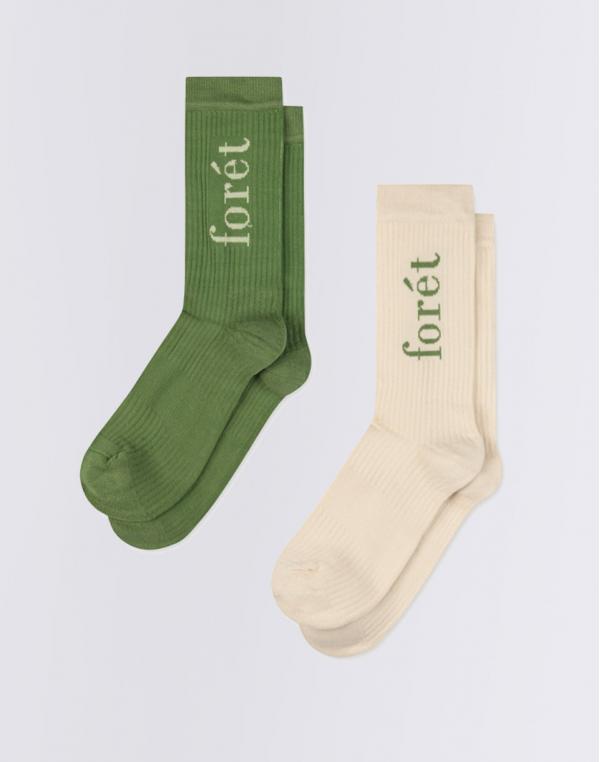Forét Camino Socks 2-Pack CLOUD/WILLOW
