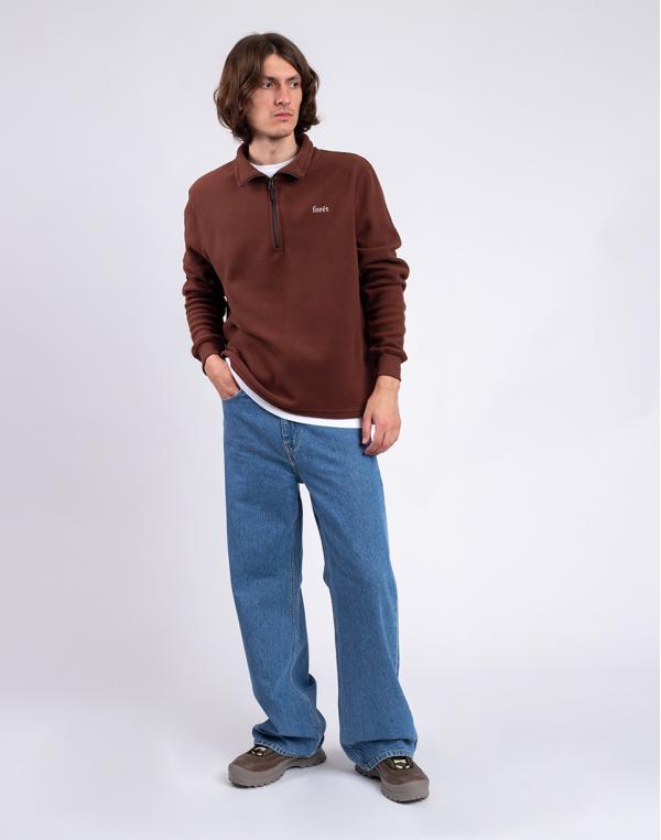 Forét Motion Half Zip DEEP BROWN S