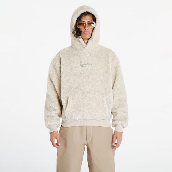 Karl Kani Metal Signature Teddy Os Hoodie Off White