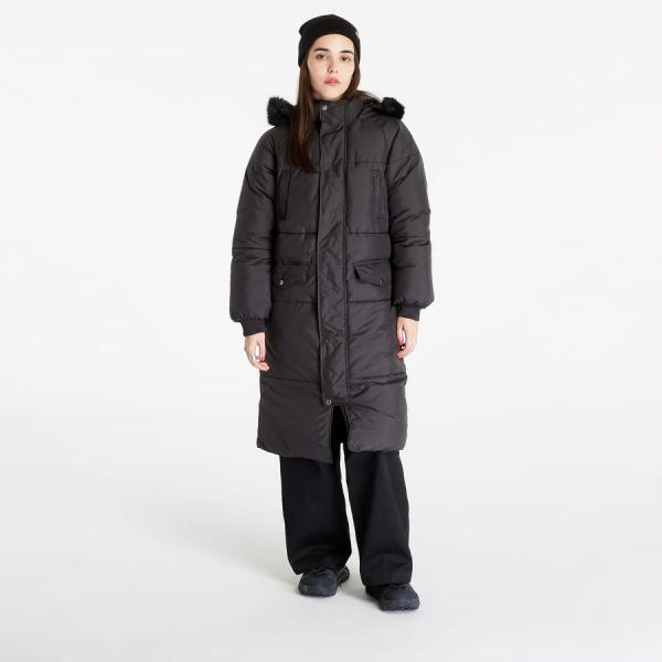Bunda Urban Classics Ladies Oversize Faux Fur Puffer Coat Black/ Black S