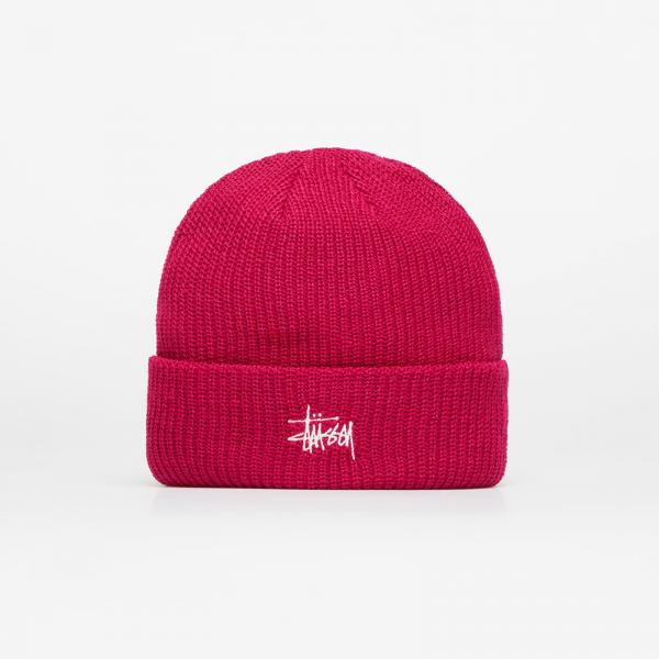 Stüssy Basic Cuff Beanie Magenta