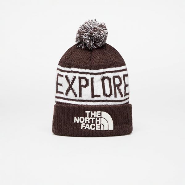 The North Face Retro TNF Pom Beanie Coal Brown/ Gdnw