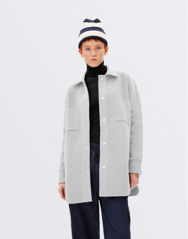 Armedangels Almaraa Soft 1897 light grey melange - oatmilk XS