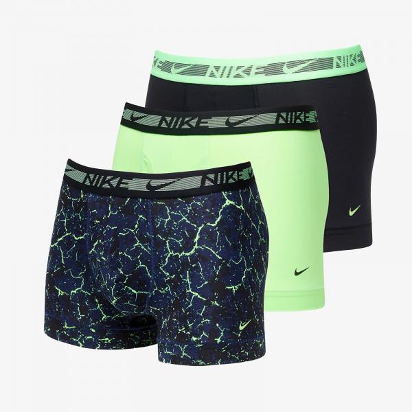 Boxerky Nike Dri-FIT Ultra Stretch Micro Boxer 3-Pack Crackle Print/ Lime Blast/ Black S