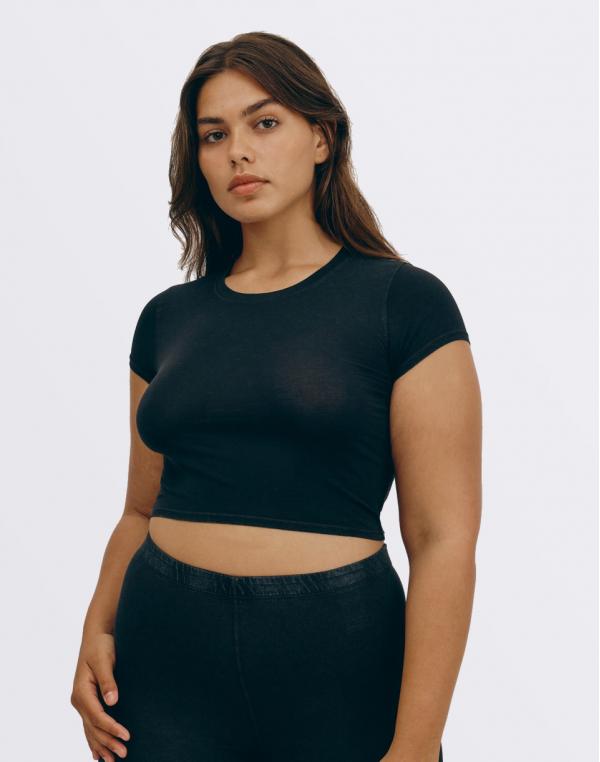 Organic Basics Core Baby Tee Black S