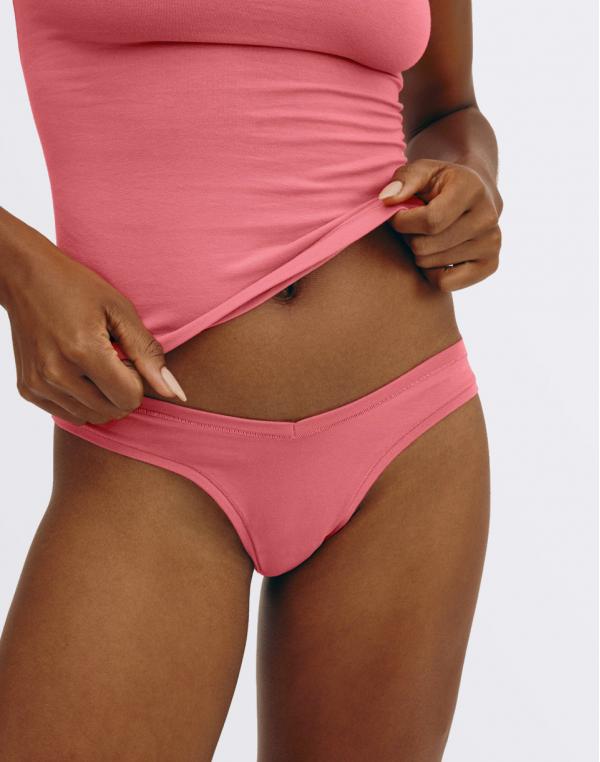 Organic Basics Flex Thong Melon Pink S