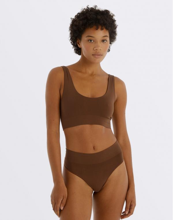 Organic Basics Smooth Bralette Hazelnut S