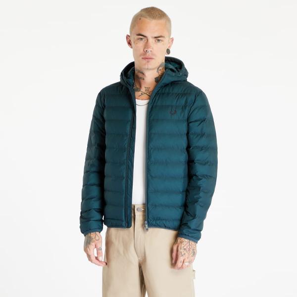 Bunda FRED PERRY Hooded Insulated Jacket Petrol Blue L