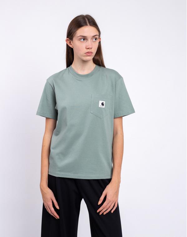 Tričko Carhartt WIP W' S/S Pocket T-Shirt Glassy Teal