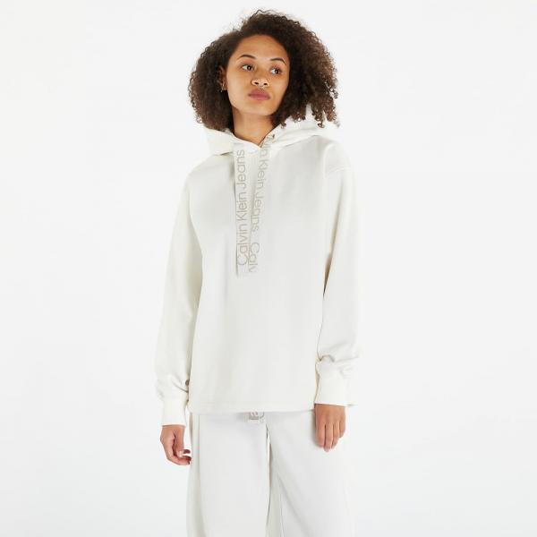 Calvin Klein Jeans Tape Wide Leg Jogger Pants White