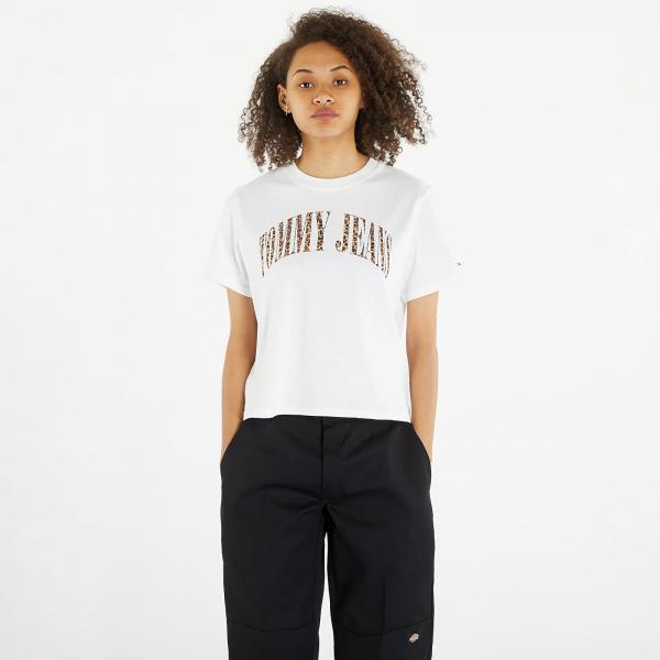 Tričko Tommy Jeans Classics Leo Short Sleeve Tee White XS