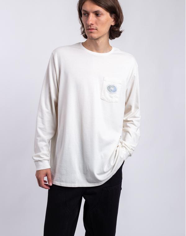 Tričko Patagonia M's L/S Snowstitcher Pocket Responsibili-Tee Birch White