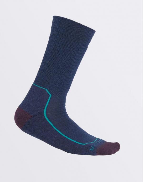 Icebreaker W Hike+ Medium Crew RYNV/NGTSH/FL M