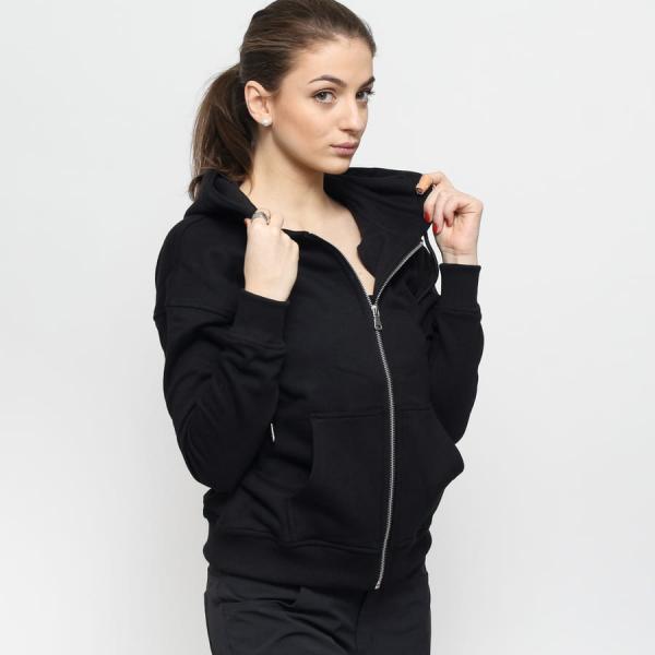 Mikina Urban Classics Ladies Classic Zip Hoody Black S