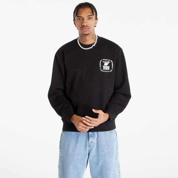 Mikina Carhartt WIP Stamp State Sweatshirt Black/ White XS