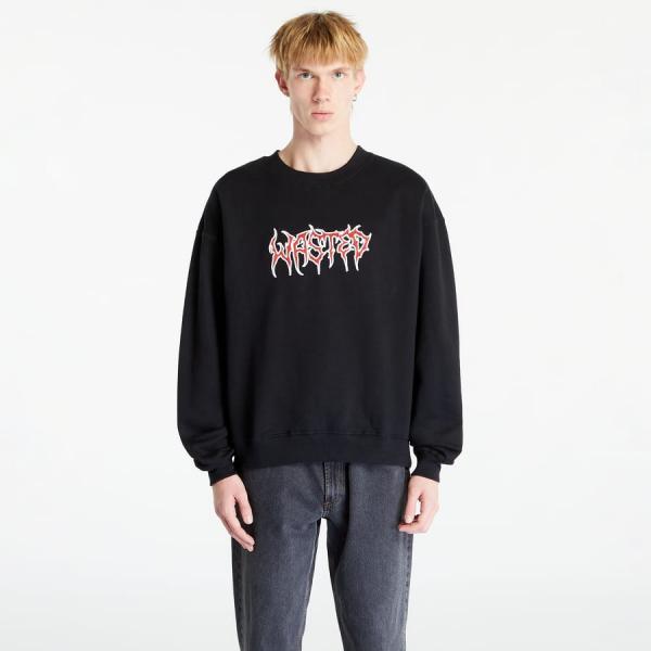 Mikina Wasted Paris Crew Neck Feeler Black M