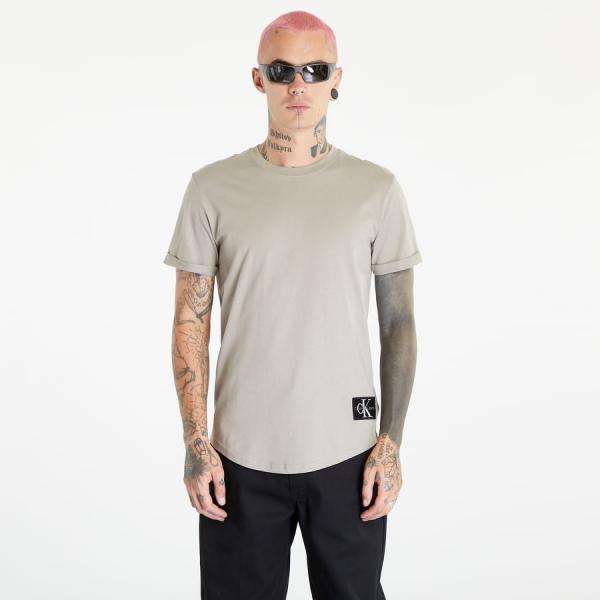 Tričko CALVIN KLEIN JEANS Badge Turn Up Short Sleeve T-Shirt Grey S