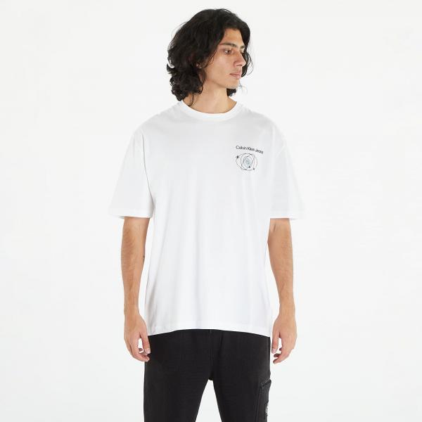 Tričko Calvin Klein Jeans Future Fade Slogan Short Sleeve Tee White XL