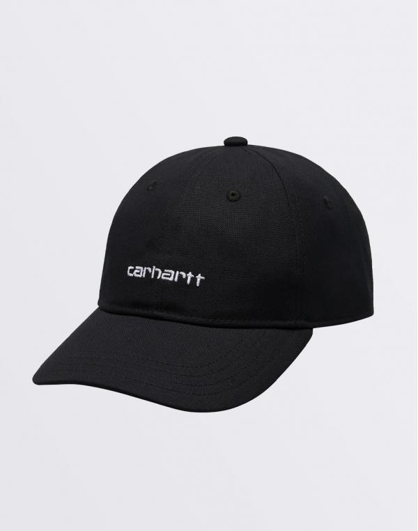 Carhartt WIP Canvas Script Cap Black/White