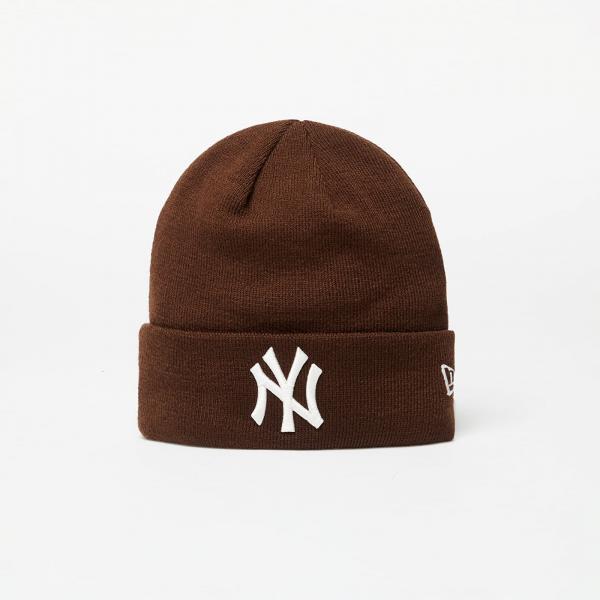 Čepice New Era New York Yankees League Essential Cuff Knit Beanie Hat Nfl Brown Suede/ Off White Universal