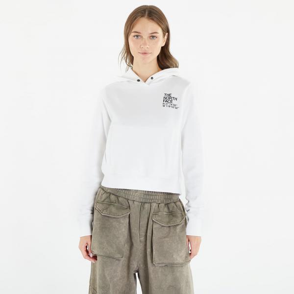 Mikina The North Face Coordinates Crop Hoodie TNF White L