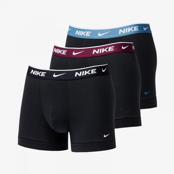 Boxerky Nike Dri-FIT Everyday Cotton Stretch Trunk 3-Pack Black S