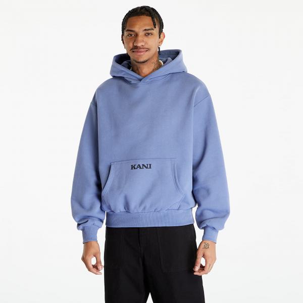 Mikina Karl Kani Small Retro OS Hoodie Dusty Blue XXL