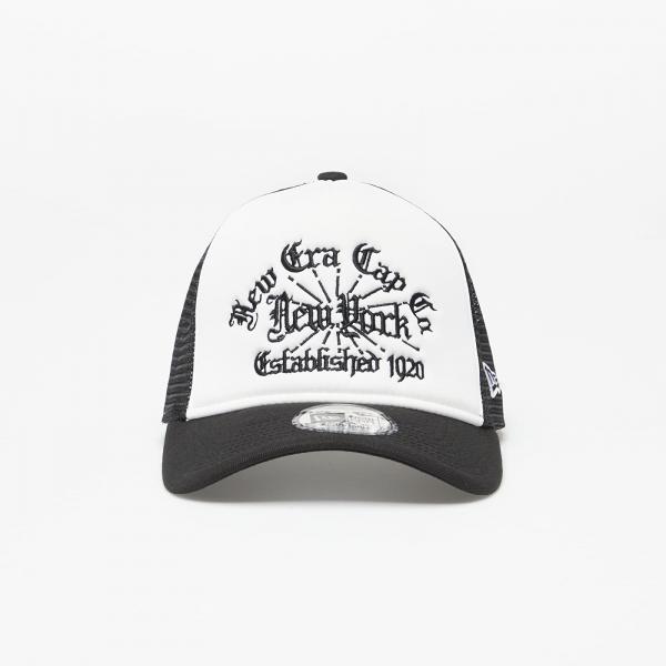 New Era A-Frame Trucker Cap White/ Black