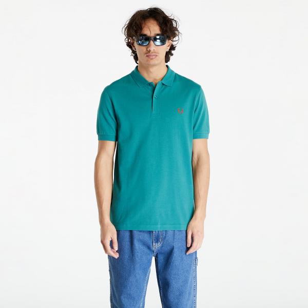 Tričko FRED PERRY Plain T-Shirt Deep Mint M