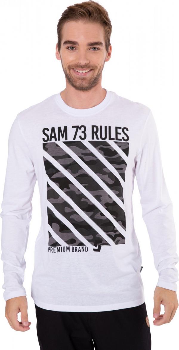 SAM 73 Pánské triko HARRISON Bílá