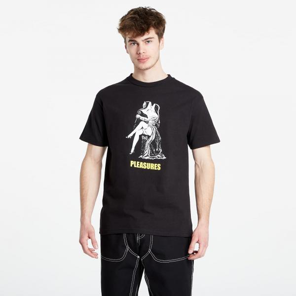 Tričko PLEASURES French Kiss T-Shirt Black S