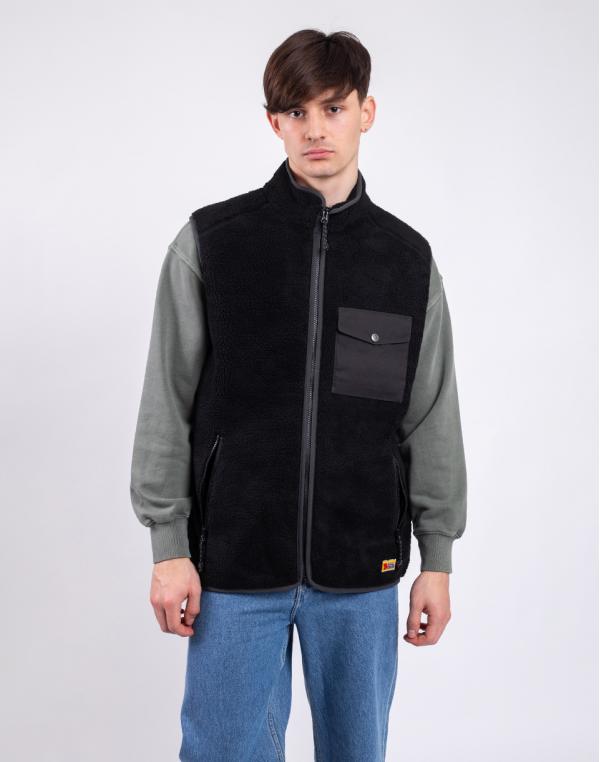 Fjällräven Vardag Pile Fleece Vest M 550-030 Black-Dark Grey S