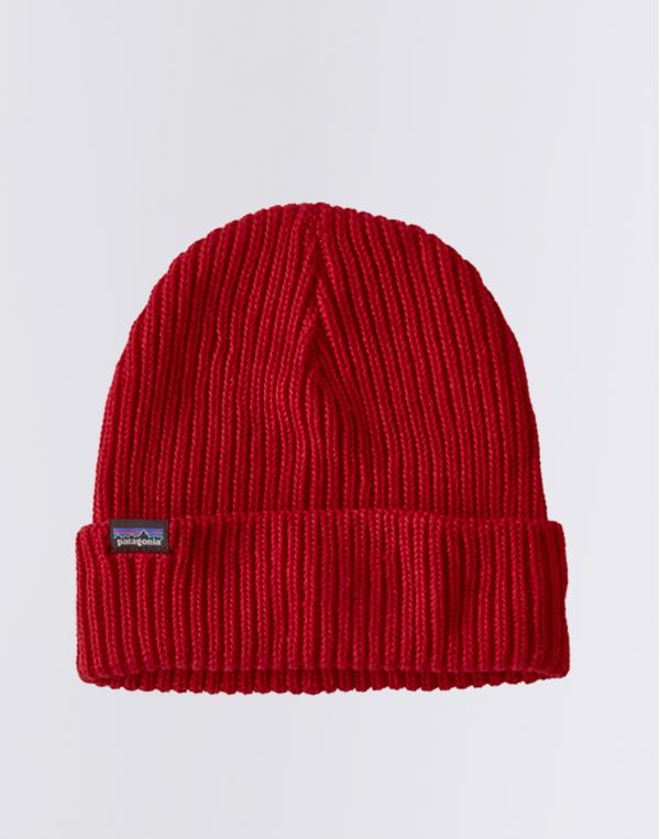 Patagonia Fishermans Rolled Beanie Touring Red