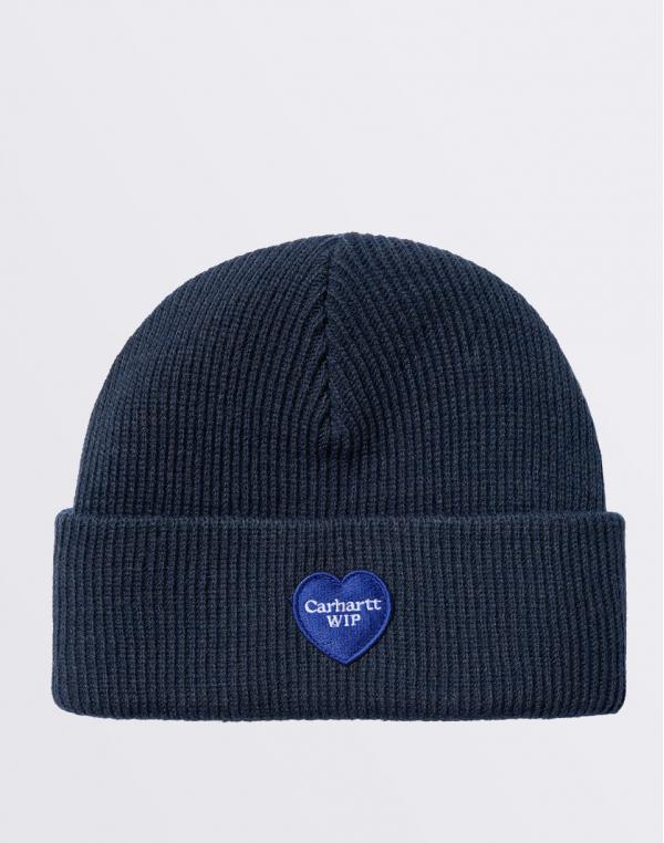 Carhartt WIP Heart Patch Beanie Blue