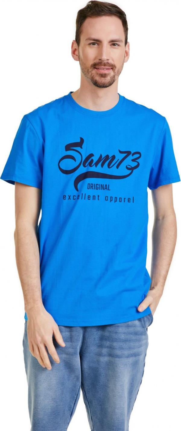 SAM 73 Pánské triko CALVIN Modrá