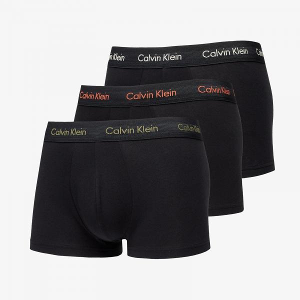 Boxerky Calvin Klein Cotton Stretch Low Rise Trunk 3-Pack Black S