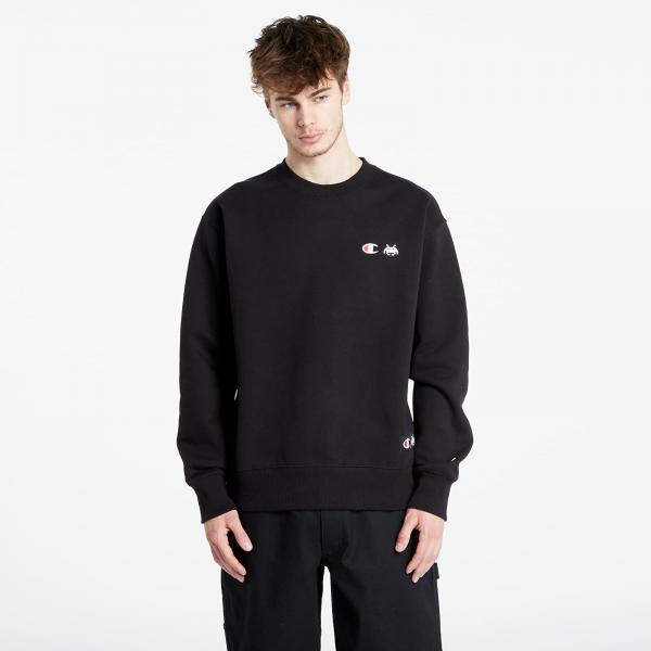 Mikina Champion x Space Invaders Crewneck Sweatshirt Black L