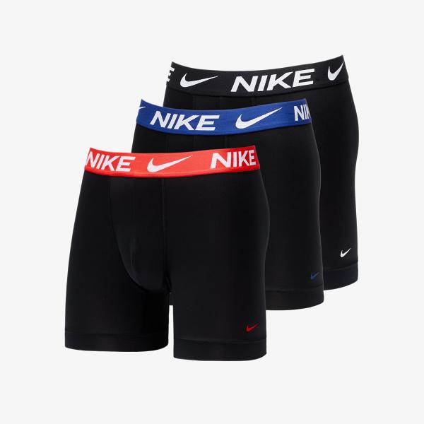 Boxerky Nike Dri-FIT Essential Micro Boxer Brief 3-Pack Black/ Iren Red WB/ Deep Royal WB/ Black WB S