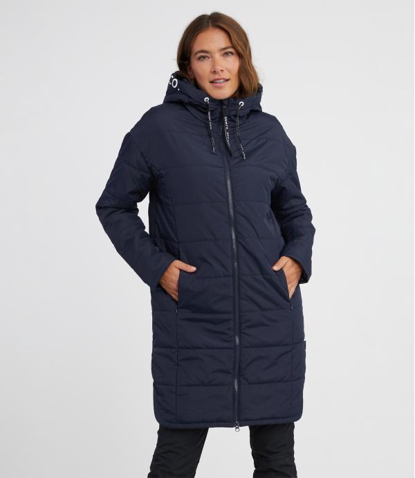 SAM 73 Dámský kabát oversize JASMÍNA Modrá